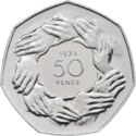 50 Pence (Britain's entry European Economic Community)