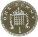 1 Penny (Crowned Portculllis - Platinum edition)