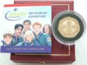 50 Pence (Scouting Movement - Gold Piedfort)