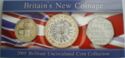 Various Pounds (Mint set 2005 - Britain's New Coinage)