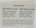 ½ Sovereign (Set 2005 ½ Sovereign 2004-2005)