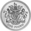 1 Pound (Royal Coat of Arms - Silver Piedfor)