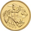5 Sovereign (Quintuple-Sovereign £5, A new St George)
