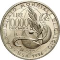 10,000 Lire (15th World Cup Football 1994 United States)