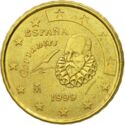 10 Euro Cent (Miguel de Cervantes and First Map of Europe)