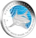 1 Dollar (Discover Australia - Dreaming Great White Shark)