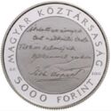 5,000 Forint (125th Anniversary of birth of Árpád Tóth)