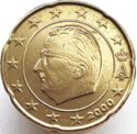 20 Euro Cent (Albert II - 1st map - 1st type - 1st portrait)