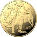 1 Dollar (Mob of Roos - Gold)
