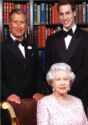 Queen Elizabeth, Princes Charles and William