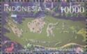 Map of Indonesia in Park in Housing Area