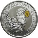 1 Dollar (Kookaburra. Thomas Edison Privy Mark)