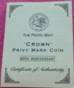 2 Dollars (Kookaburra. Crown 1937 privy mark)