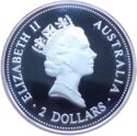 2 Dollars (Kookaburra. Sovereign 1887 privy mark)