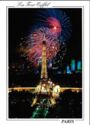 Eiffel Tower with fireworks