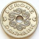 1 Krone (♥ + mint marks)