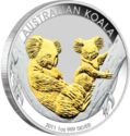 1 Dollar (Koala. Gilded)