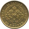 20 Kroner (Queen Margrethe's 40th jubilee)