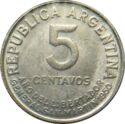 5 Centavos (100th deathyear of Libertador San Martín)