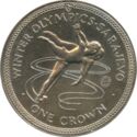 1 Crown (XIV Winter Olym. 1984 Sarajevo - figure skating)
