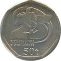 50 Toea (25th Anniversary of Statehood)