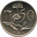 50 Cents (3rd President Nicolaas Diederichs - Engl. - Afrikaans)
