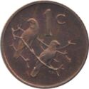 1 Cent (4th President B. J. "John" Vorster - Afrikaans - Engl.)