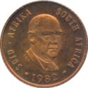 1 Cent (4th President B. J. "John" Vorster - Afrikaans - Engl.)