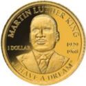 1 Dollar (Martin Luther King 1929-1964 Au .585)