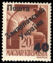 Crown of St Stephen issue of 1943 Overprinted and Surcharged