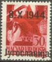 Hungarian Stamps of 1941-1944 Overprinted Red Star and Text
