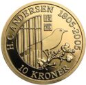 10 Kroner (H. C. Andersen's "The Nightingale")