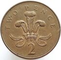 2 Pence (Badge of Prince of Wales - Non Magnetic)