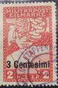 Merkur with overprint in Centesimi