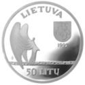 50 Litų (120th birth Anniversary of Mikalojus Konstantinas 