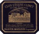 Clos L'Eglise-Clinet, Pomerol 1er Cru 1908
