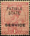 India George V Official Stamp overprinted "PATIALA STATE"