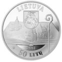 50 Litų (200th birth Anniversary of Motiejus Valanciaus...)