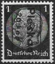 Overprint on Paul von Hindenburg (1847-1934)