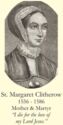 "Margaret Clitherow", Catholic Prayer Cards, 768