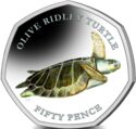 50 Pence (Olive Ridley Turtle)