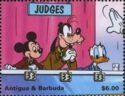 Mickey, Goofy and Donald Judging Gymnastics