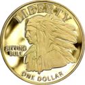 1 Dollar (Mesa Grande Tribe, Sitting Bull)
