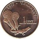 1 Cent (Jamul Tribe Cent - Rattles and Lizard)