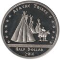 50 Cents / Half Dollar (Half Dollar. Apache Tribes)