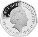 50 Pence (Rosalind Franklin - Silver Piedfort)