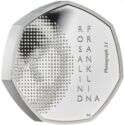 50 Pence (Rosalind Franklin - Silver Piedfort)