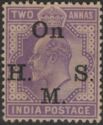 King Edward VII - Overprint "On H.M.S."