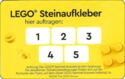 Lego - Dein Lego Sammel-Ausweis. Steinaufkleber