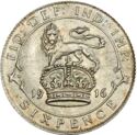 6 Pence (George V. 0.925Ag)